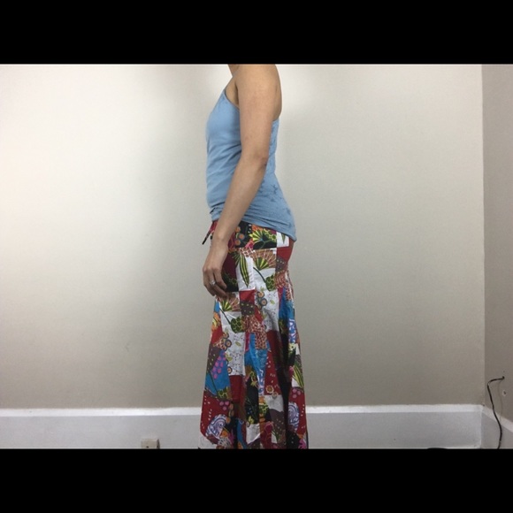 Catalog Classics patchwork gypsy skirt - Picture 5 of 9
